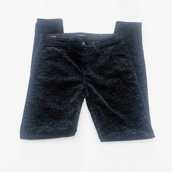 J. Brand Super Skinny Black Suede Textured Pants SZ29 - Picture 3 of 9